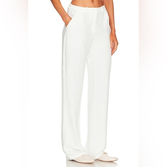 Amanda Uprichard Wallce Pants in Ivory - Picture 3 of 10